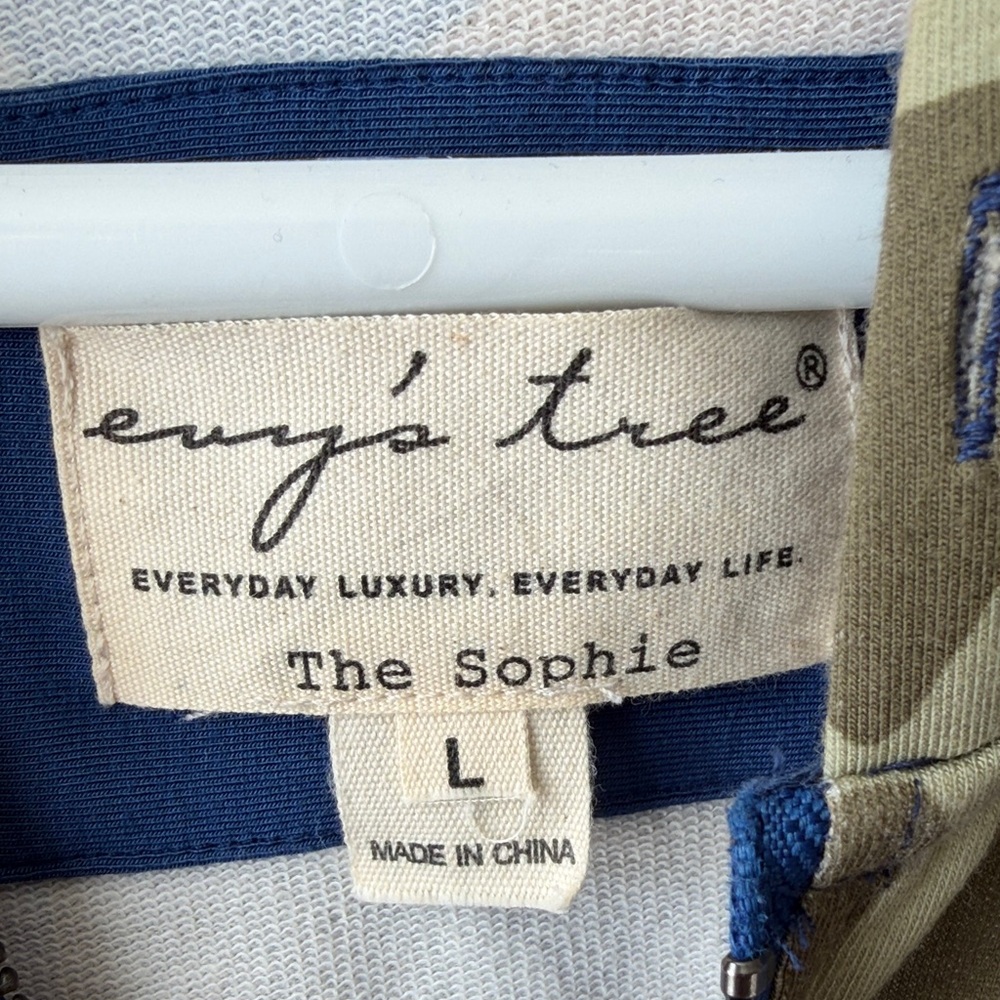 Evy's Tree Blue, gold, olive cammo hooded tunic “the sophie” - Picture 2 of 4
